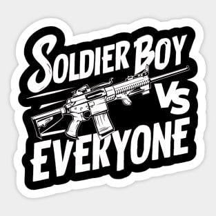Soldier boy vs everyone , soldier lovet Sticker